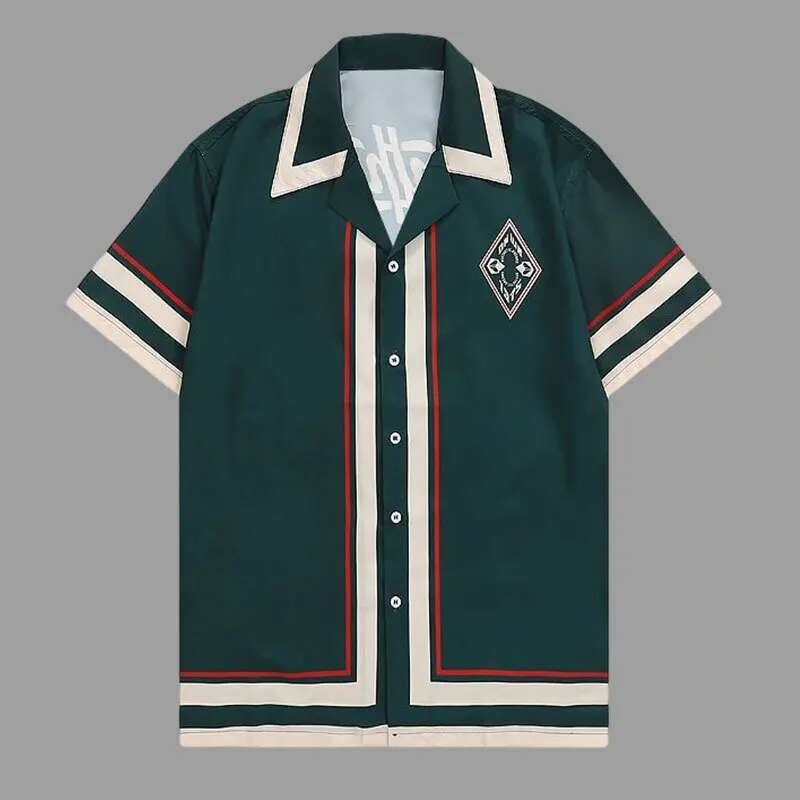 Street Fashion Jacket Men - レタリングが印刷されたメンズ半袖カジュアルTシャツ,緑の色が利用可能