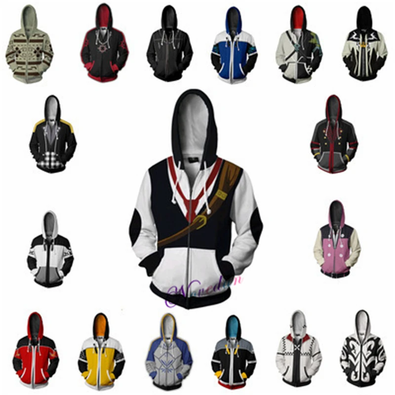 Street Fashion Jacket Men - 男性と女性のためのフード付きスウェットシャツ,3Dプリントのストリートウェア,漫画スタイル,原宿,ジッパー付きスウェットシャツ,ハロウィーンの衣装