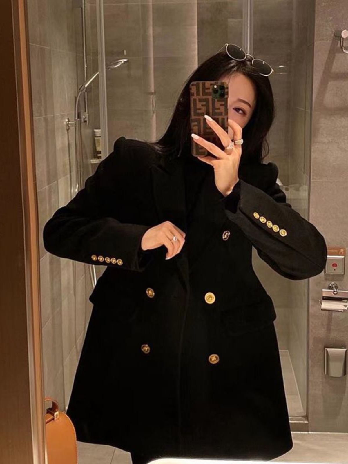Street Fashion High End - プラスサイズの女性用スリムスーツジャケット、高級でおしゃれなゆったりとした秋冬アウター、ぽっちゃり女子のためのストリートスタイル