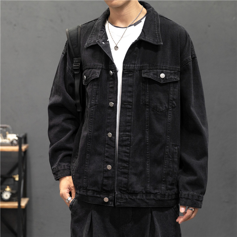 メンズデニムジャケット,新しいデニムジャケット,ストリートウ - Street Fashion Jacket Men のレビューと価格