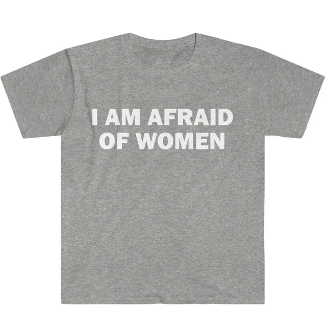 アジアサイズ S-5XL 私は女性が怖い Tシャツ ユーモア - Street Fashion Asian Men のレビューと価格