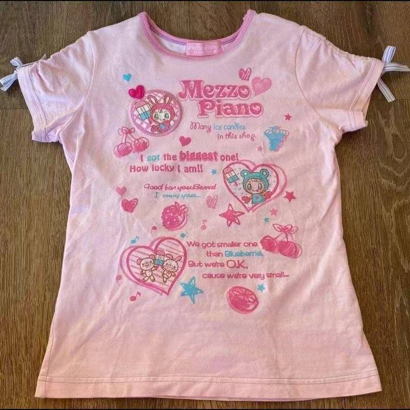 ヴィンテージかわいいキュートな半袖 Tシャツ女性 Y2K ク - Street Fashion Style のレビューと価格