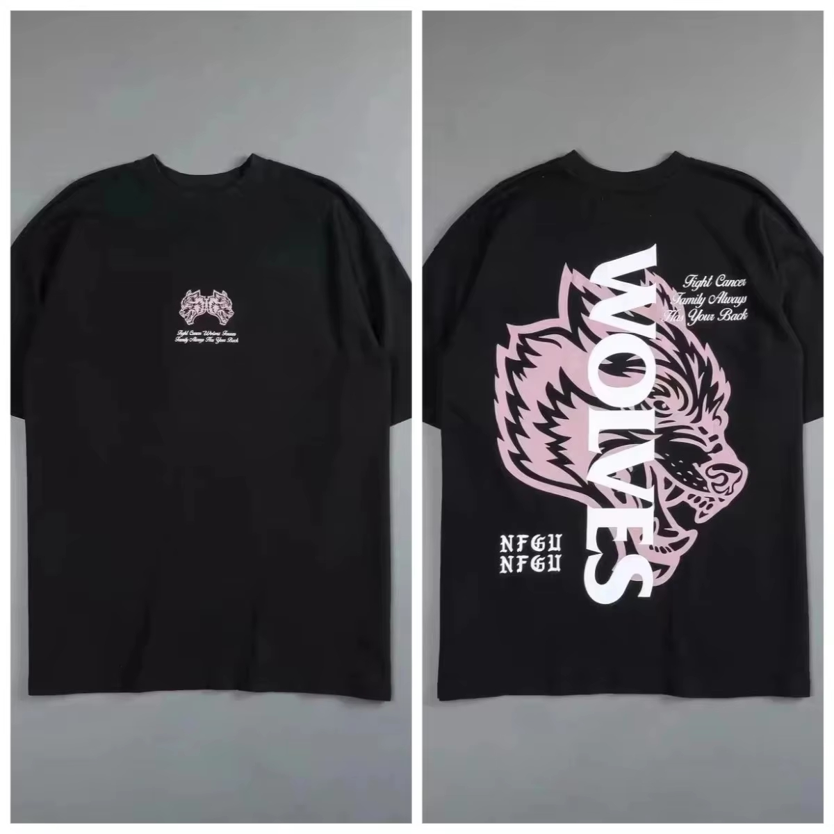 レトロブラックウルフヘッドハイエンドフィットネスストリートフ - Street Fashion High End のレビューと価格