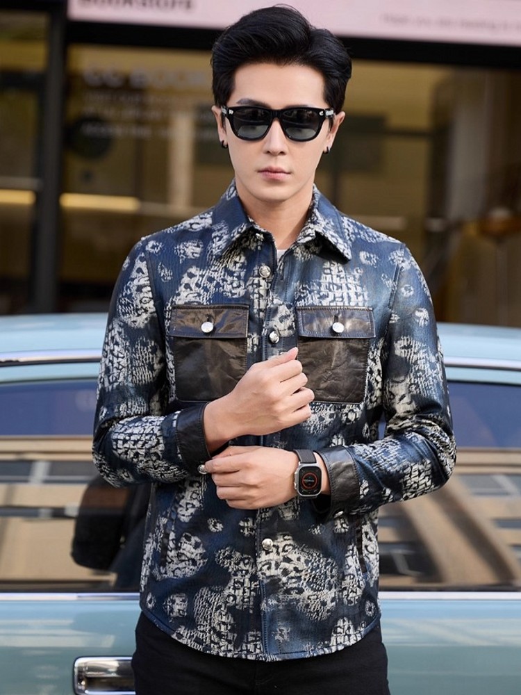 高級感あふれる新作ファッション、花柄プリントのメンズパーティ - Street Fashion Jacket Men のレビューと価格