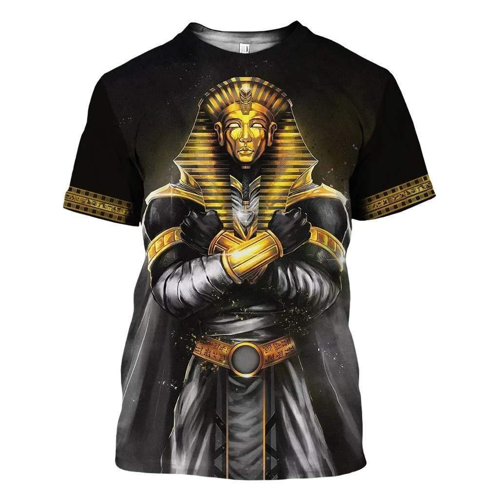 夏のファッションメンズ tシャツ 3D プリント古代エジプト - Street Fashion Egypt のレビューと価格