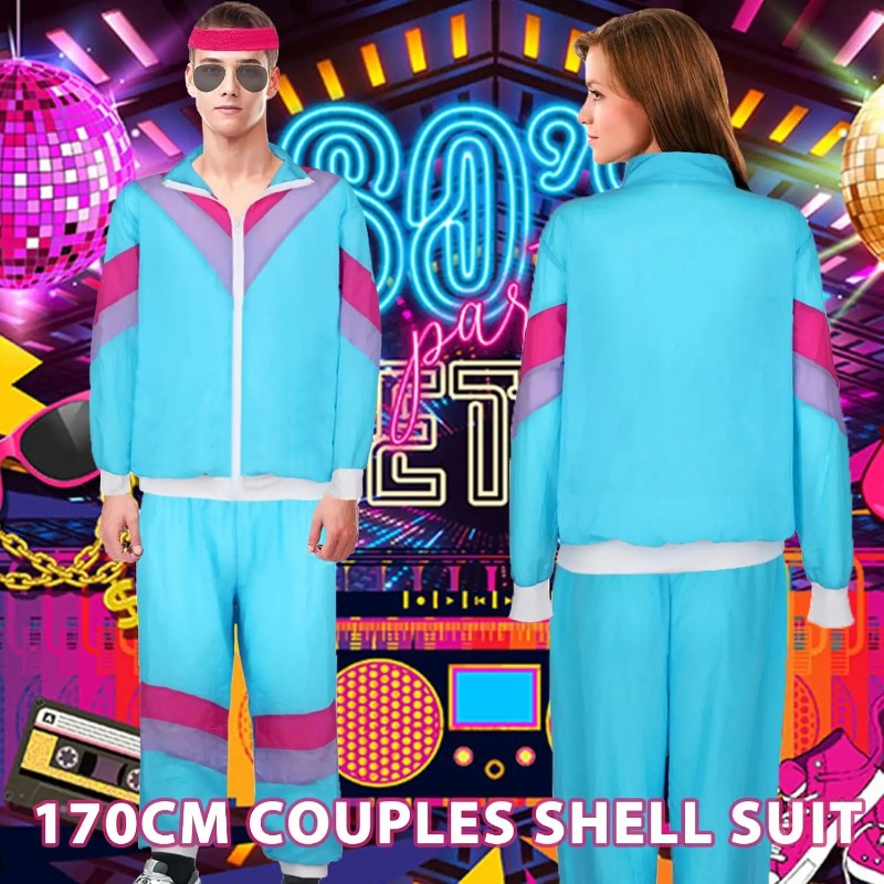 80年代90年代風ファンシードレスコスチューム メンズ カッ - Street Fashion Jacket Men のレビューと価格