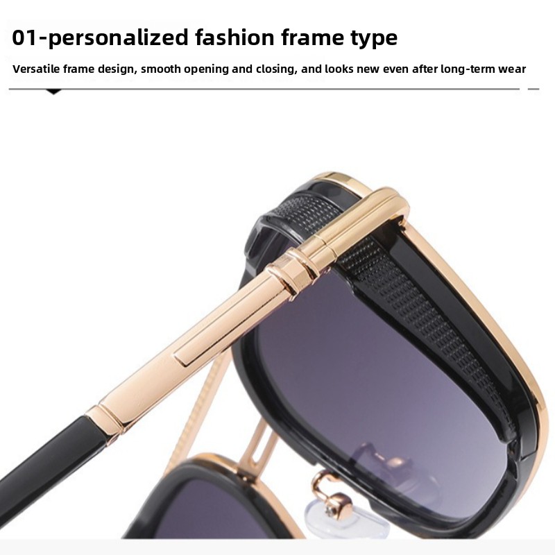 レトロオーバルフレームサングラス メンズ ハイエンド 202 - Street Fashion High End のレビューと価格