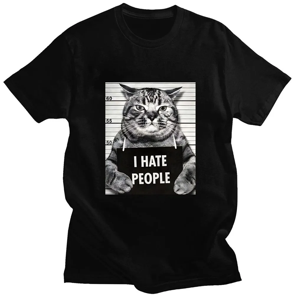 アジアサイズI ニャープリント Tシャツ 楽しい猫プリント  - Street Fashion Asian Men のレビューと価格