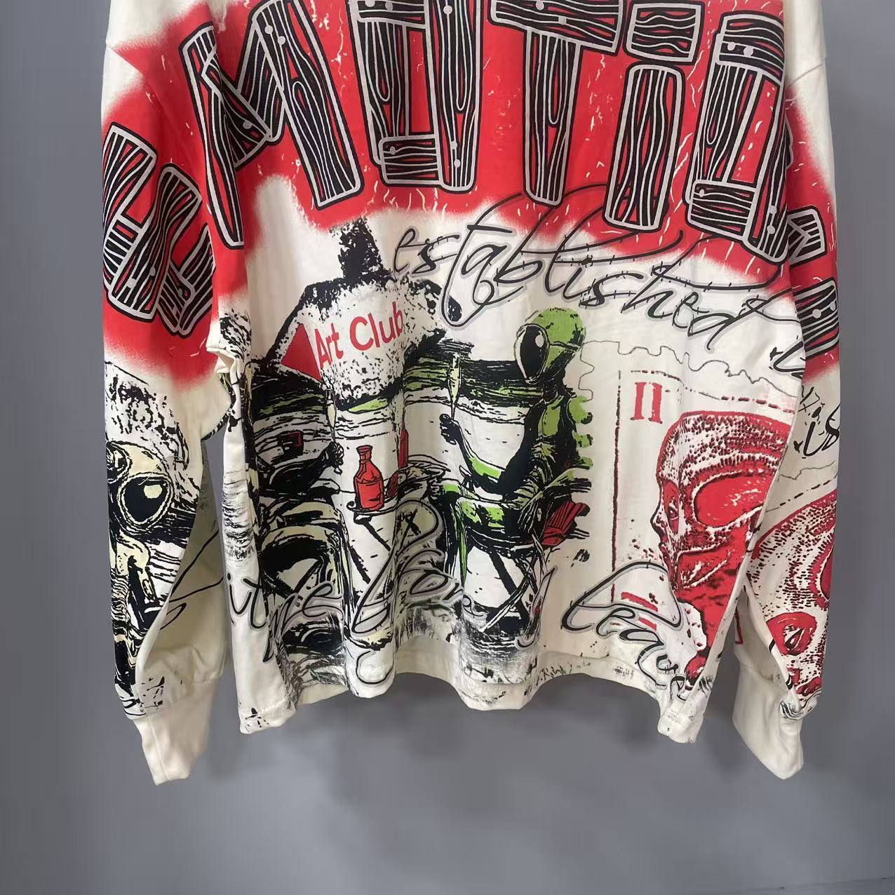高品質デザイナー MIXED-EMOTION 長袖Tシャツ  - Street Fashion Trends のレビューと価格