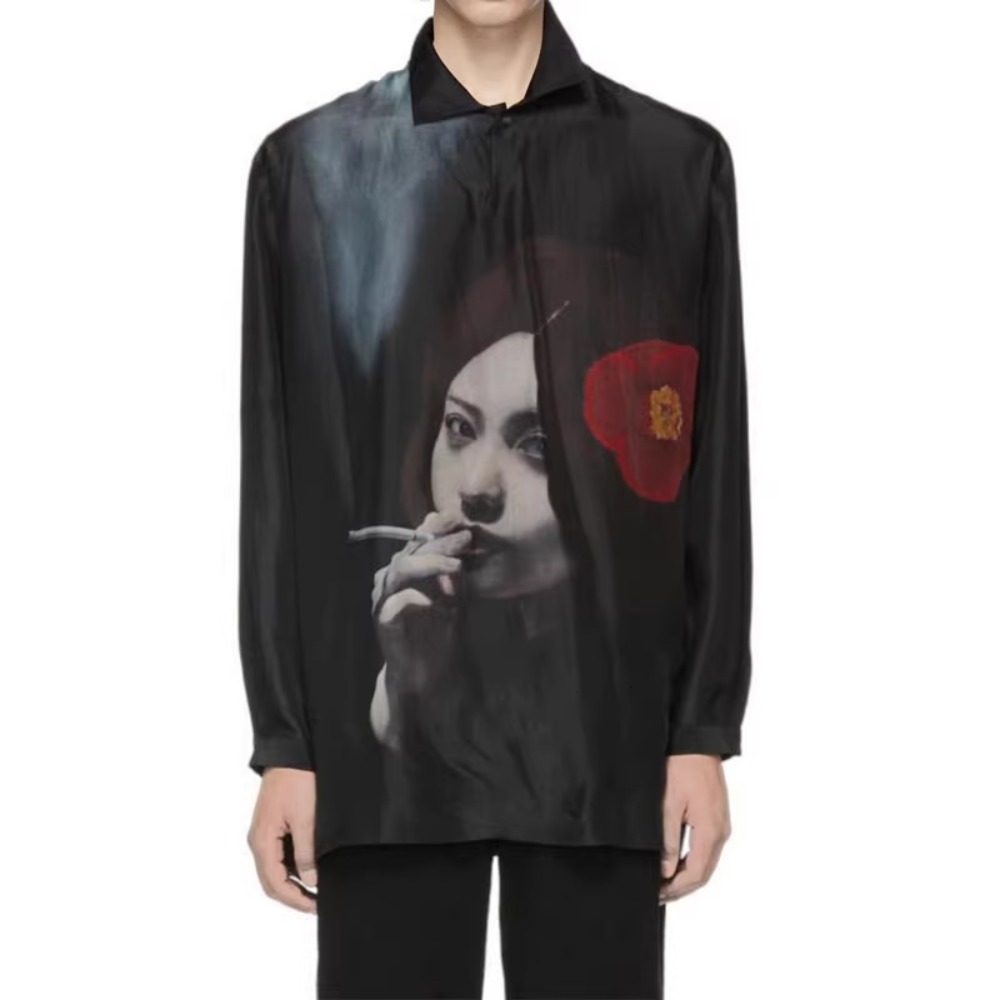 ハイストリートダークブラックスタイルファッションシャツメンズ - Street Fashion High End のレビューと価格