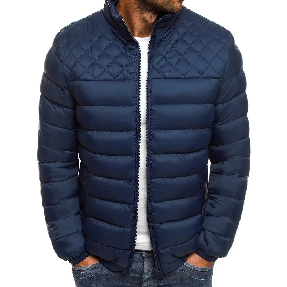 メンズ高級冬用ジャケット、無地、ジッパー付き、厚手、スキー、 - Street Fashion High End のレビューと価格