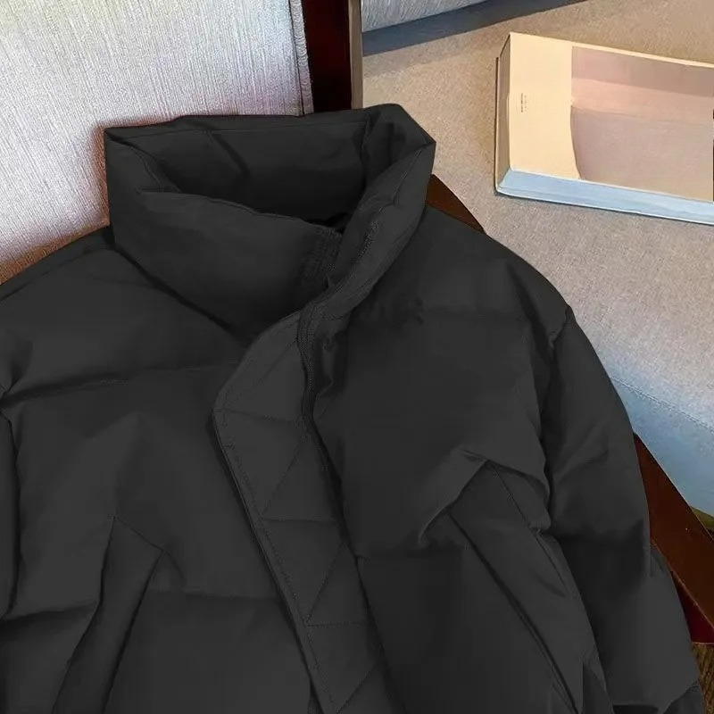 メンズジャケット冬クラシックルーズ厚い綿パッド入りコート暖か - Street Fashion Jacket Men のレビューと価格