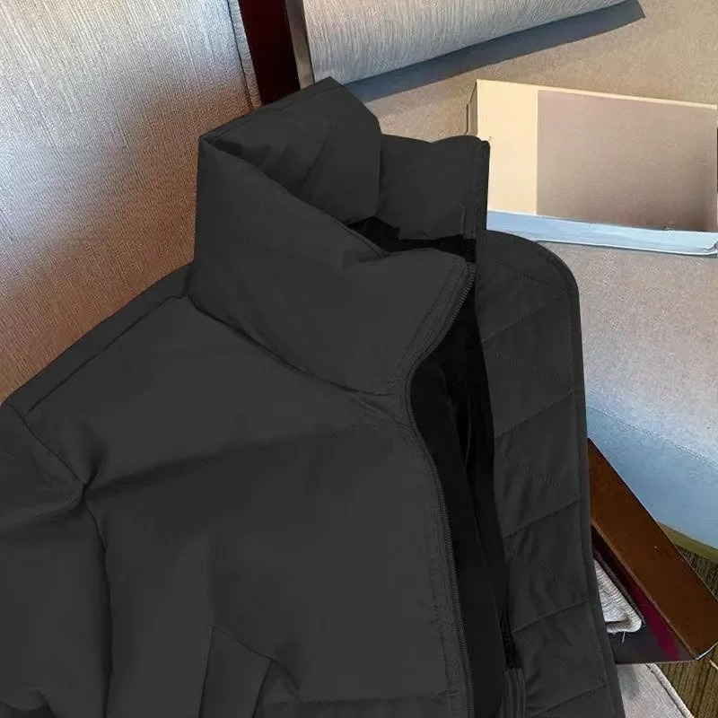 メンズジャケット冬クラシックルーズ厚い綿パッド入りコート暖か - Street Fashion Jacket Men のレビューと価格
