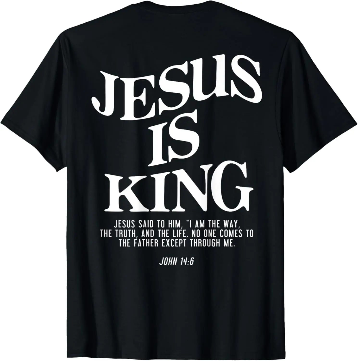 アジアサイズ。クリスチャン・ジーザス文字プリントTシャツ、ス - Street Fashion Asian Men のレビューと価格