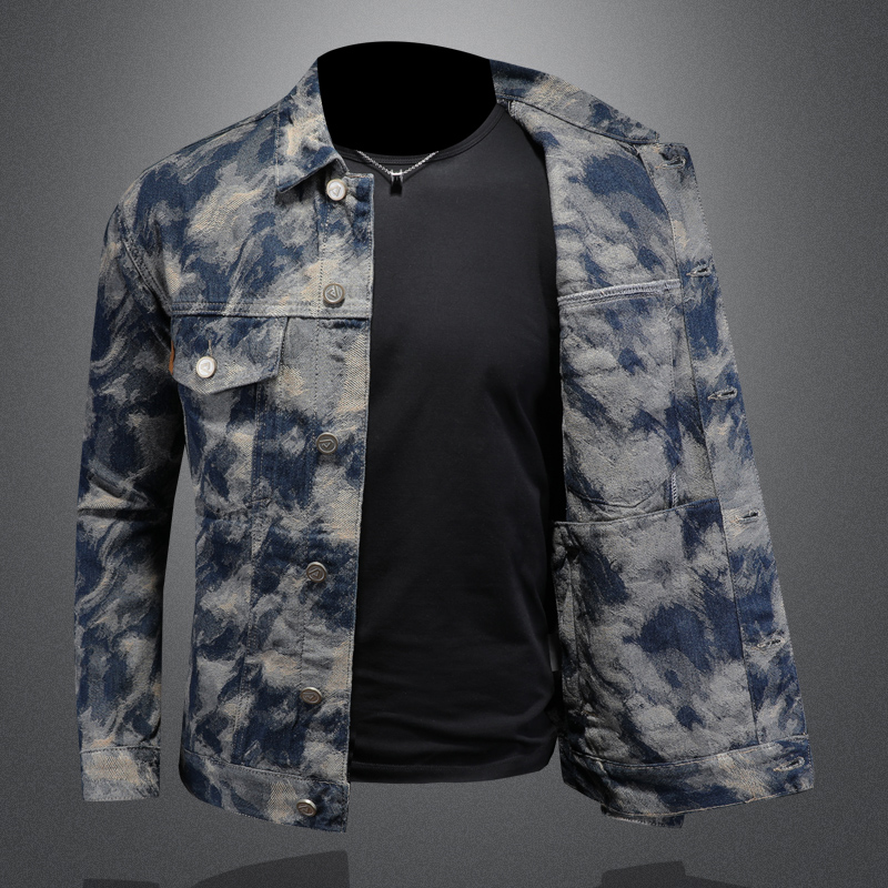 メンズヴィンテージデニムジャケット,カジュアルビジネスジャケ - Street Fashion Jacket Men のレビューと価格