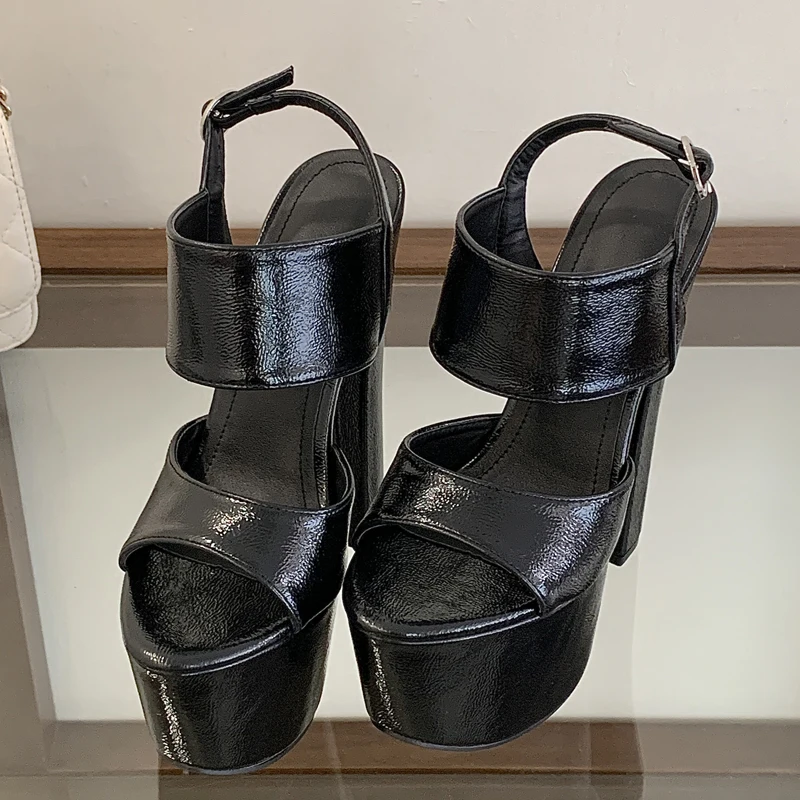 Eilyken 夏ファッションオープントゥバックルストラップ - Street Fashion Style のレビューと価格