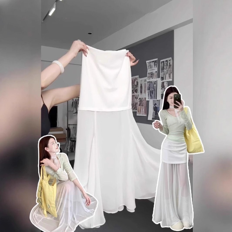 美しいエレガントなフレンチスタイルの女性用ホワイトカジュアル - Street Fashion China Beautiful Girls のレビューと価格