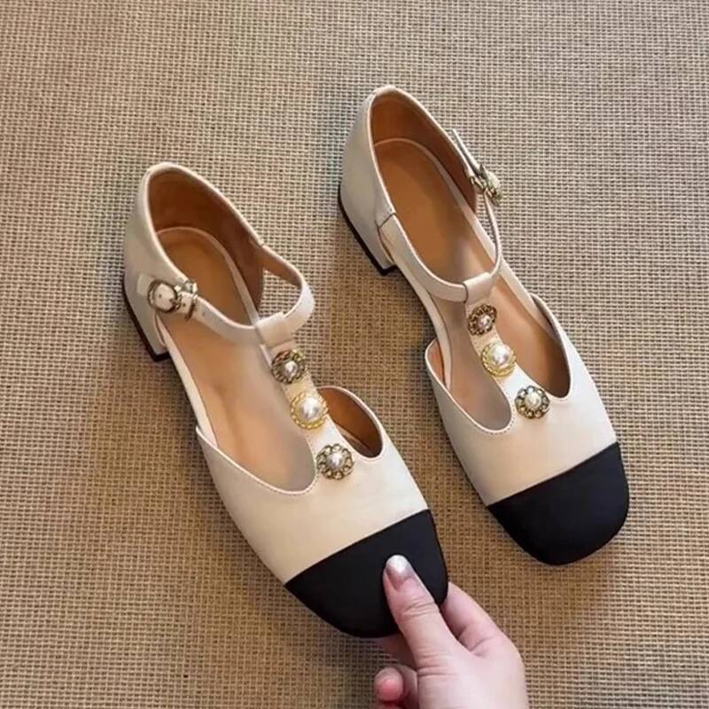 女性スクエアトゥヒールサンダル夏の靴ファッション新人デザイナ - Street Fashion Style のレビューと価格