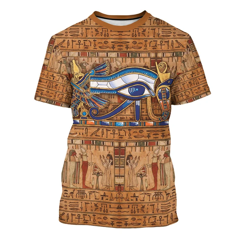 夏用3Dプリント古代エジプトグラフィックTシャツ メンズ レ - Street Fashion Egypt のレビューと価格