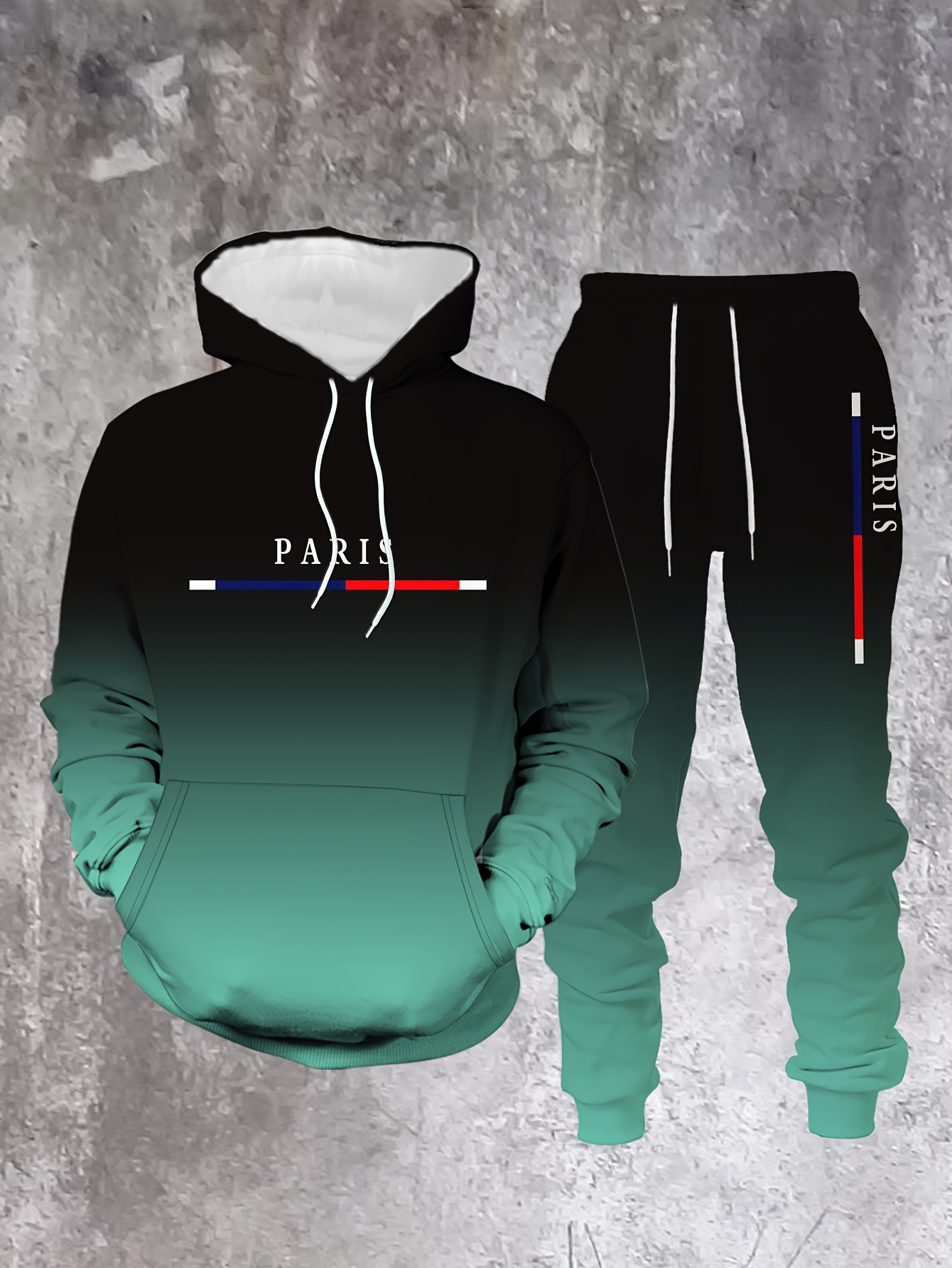 グラデーションカラーパリトラックスーツ衣装メンズストリートフ - Street Fashion Paris のレビューと価格