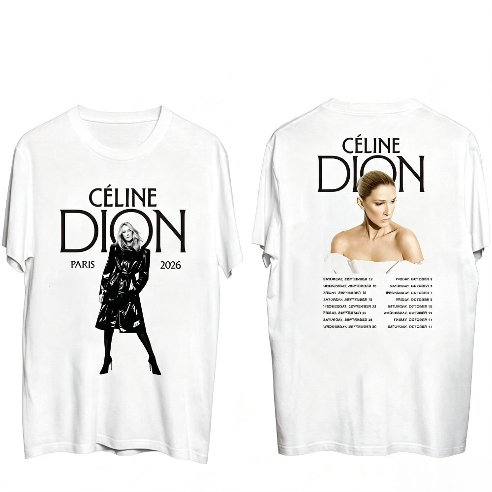 セリーヌ・ディオン パリ2026ツアー Tシャツ ヴィンテー - Street Fashion Paris のレビューと価格