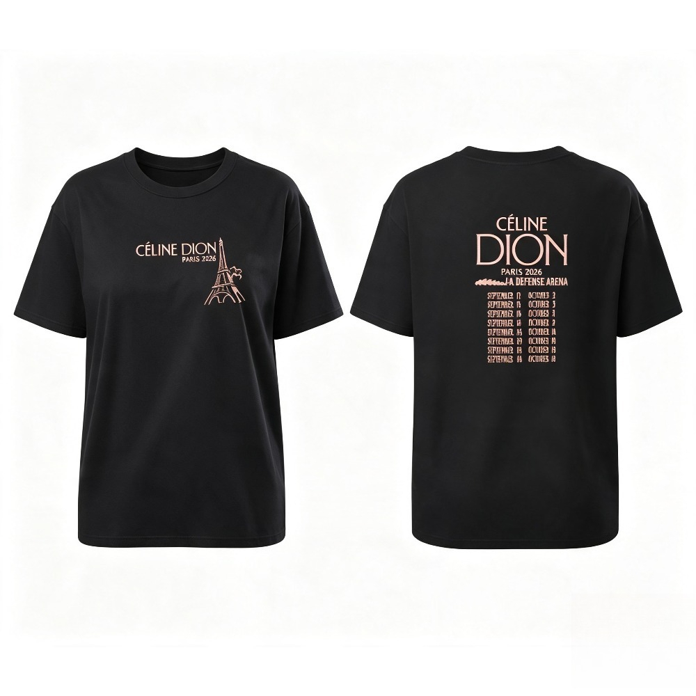 セリーヌ・ディオン パリ2026ツアー Tシャツ ヴィンテー - Street Fashion Paris のレビューと価格