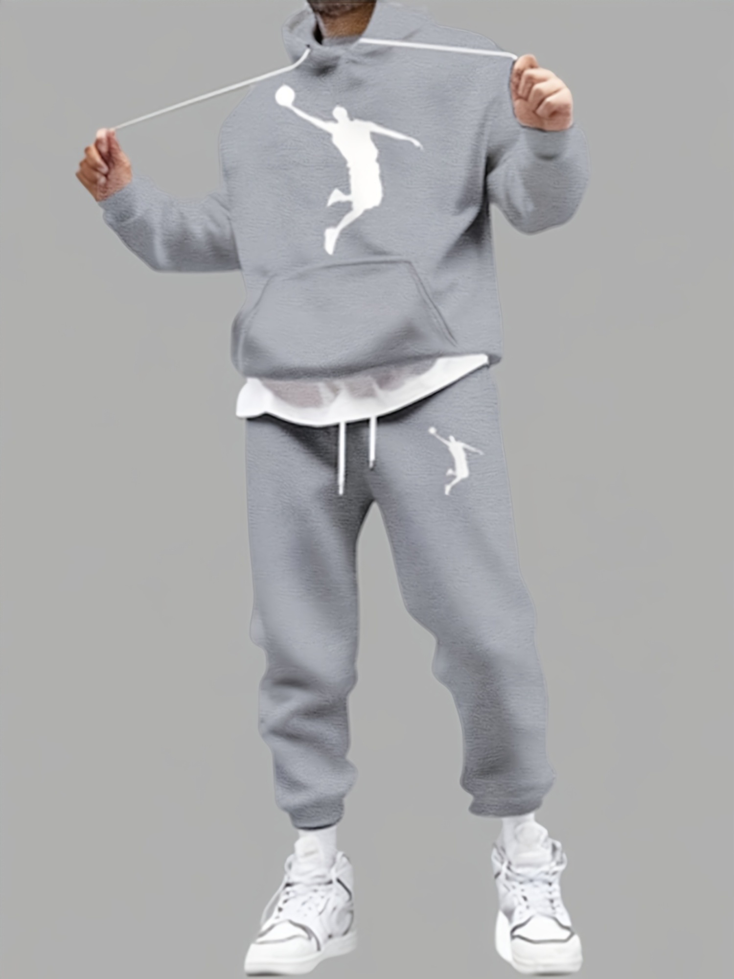 メンズ新作ファッションパーカー＆ジョガーパンツセット – 秋 - Street Fashion Style のレビューと価格