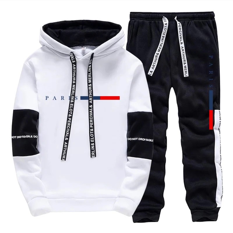 メンズセット/パーカー/パンツ パリファッション 秋冬 カジ - Street Fashion Style のレビューと価格