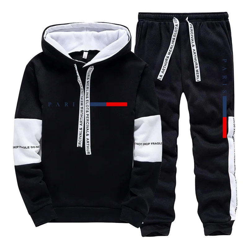 メンズセット/パーカー/パンツ パリファッション 秋冬 カジ - Street Fashion Style のレビューと価格