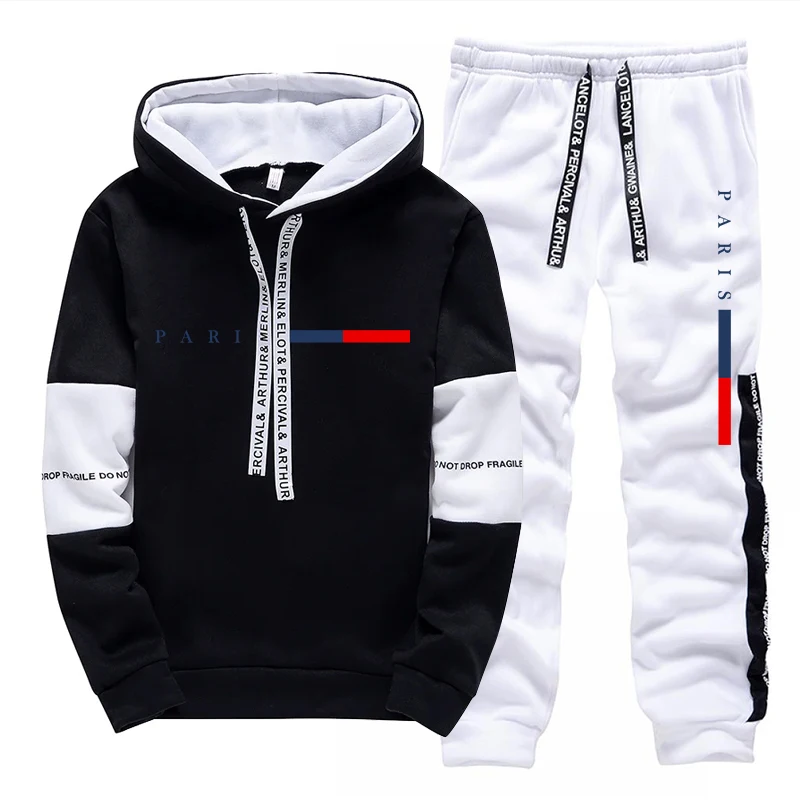 メンズセット/パーカー/パンツ パリファッション 秋冬 カジ - Street Fashion Style のレビューと価格