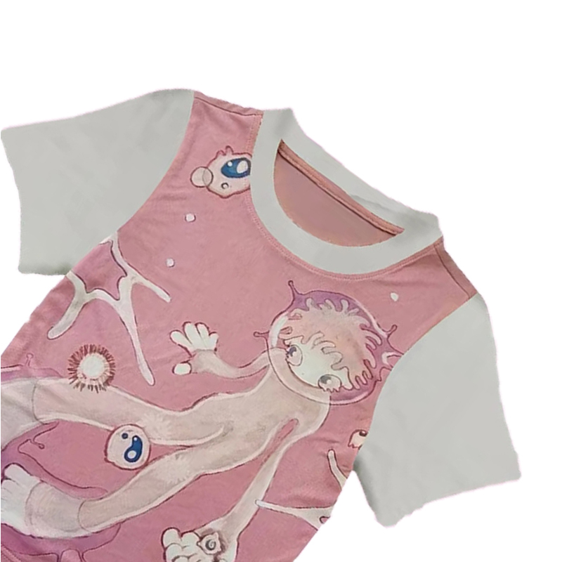 Y2K 人格美しい夏の Tシャツファッションカジュアル漫画ス - Street Fashion China Beautiful Girls のレビューと価格