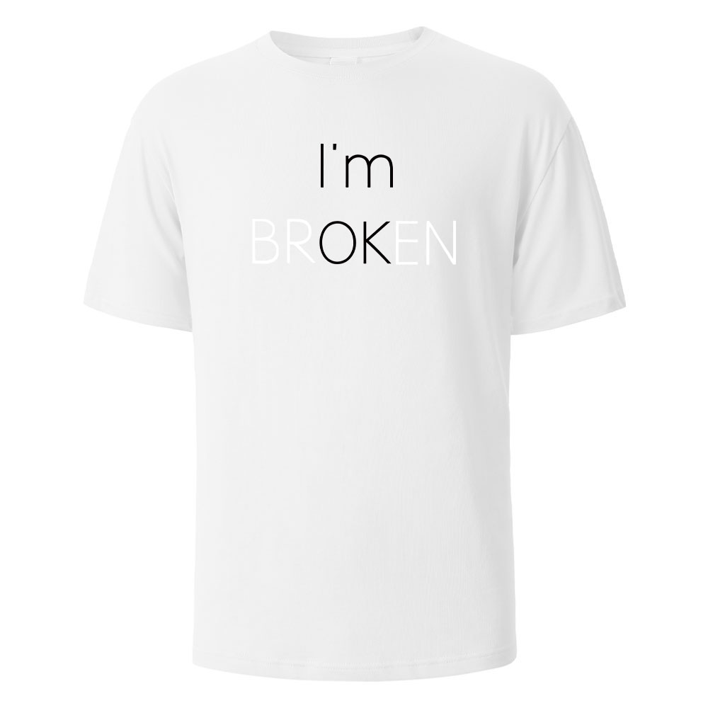 アジアサイズ「I Am Broken I Am OK」ストリ - Street Fashion Asian Men のレビューと価格
